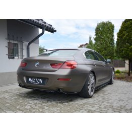 Накладки сплиттеры боковые на задний бампер на BMW 6 F06 Gran Coupe